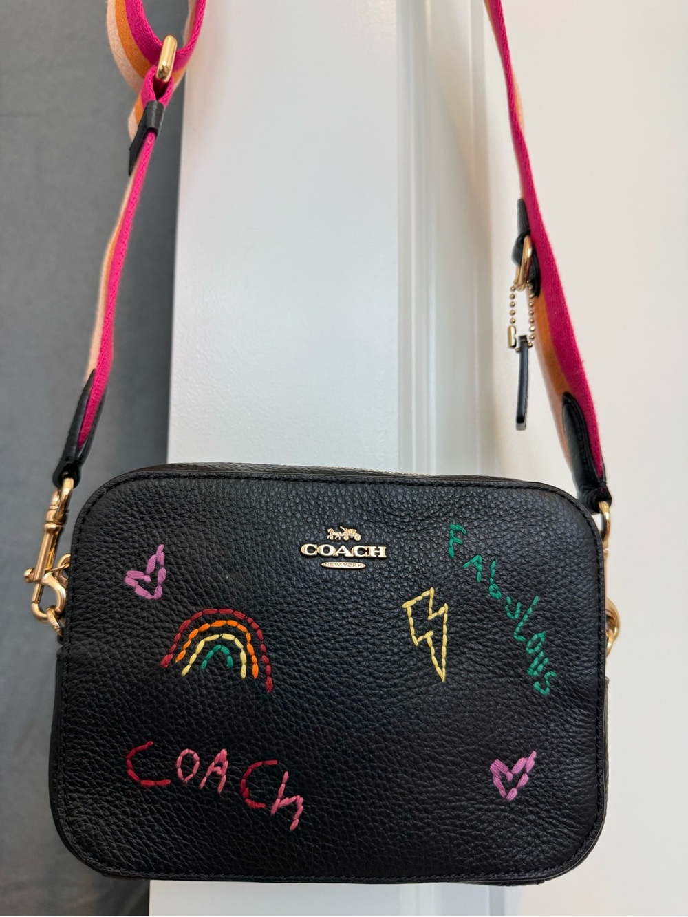 Coach Black Mini Camera Crossboy Bag